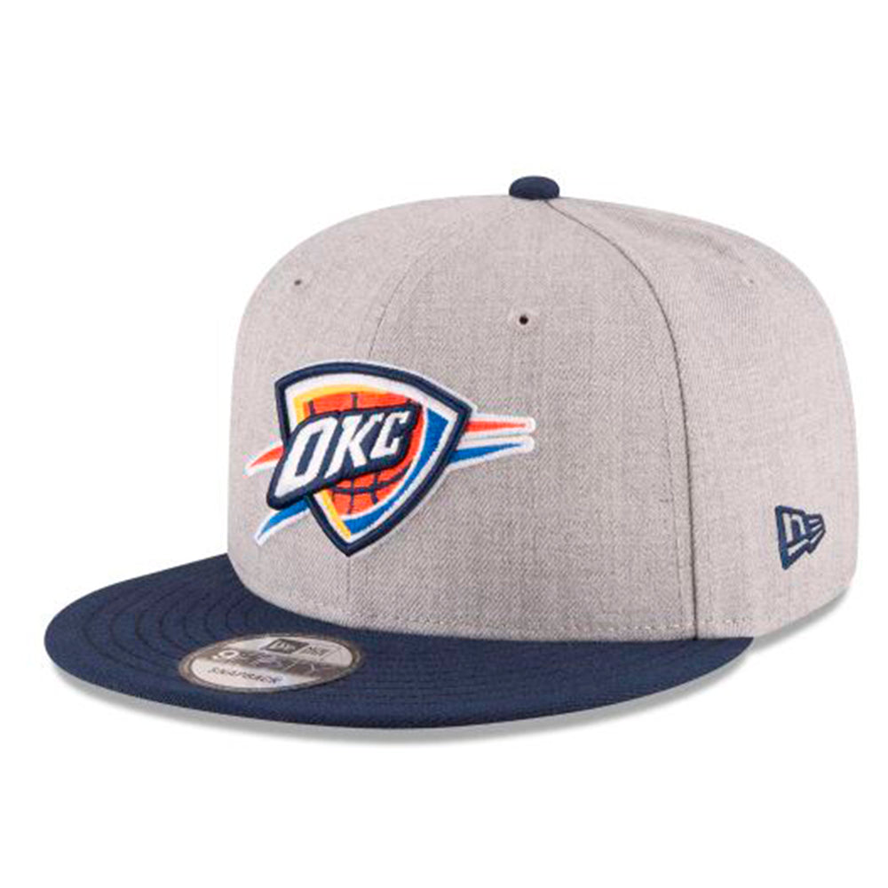 OKLAHOMA CITY THUNDER 9FIFTY NEW ERA 2TONE GREY AND NAVY SNAPBACK HAT