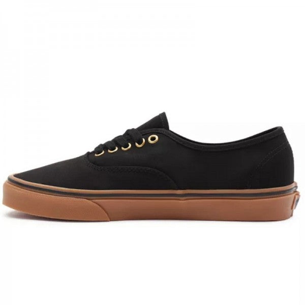 VANS AUTHENTIC GUM BLACK/RUBBER SHOE