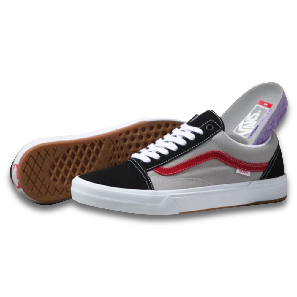 VANS BMX OLD SKOOL BLACK GRAY AND RED SHOE