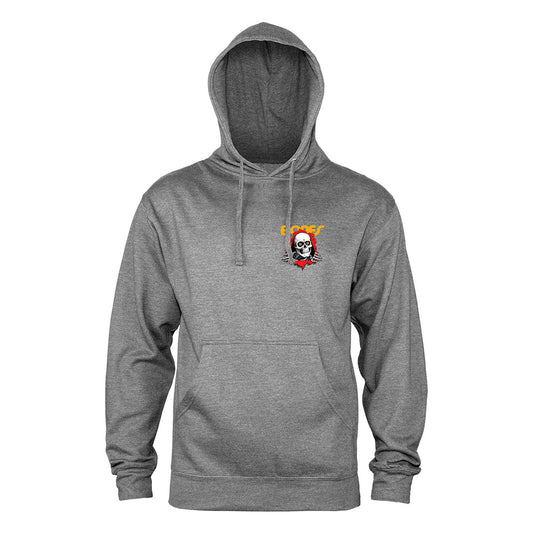 POWELL PERALTA BONES RIPPER HOODIE GUNMETAL HEATHER