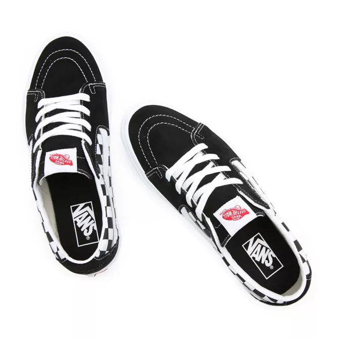 VANS SK8-LOW BLACK / CHECKERBOARD SHOE