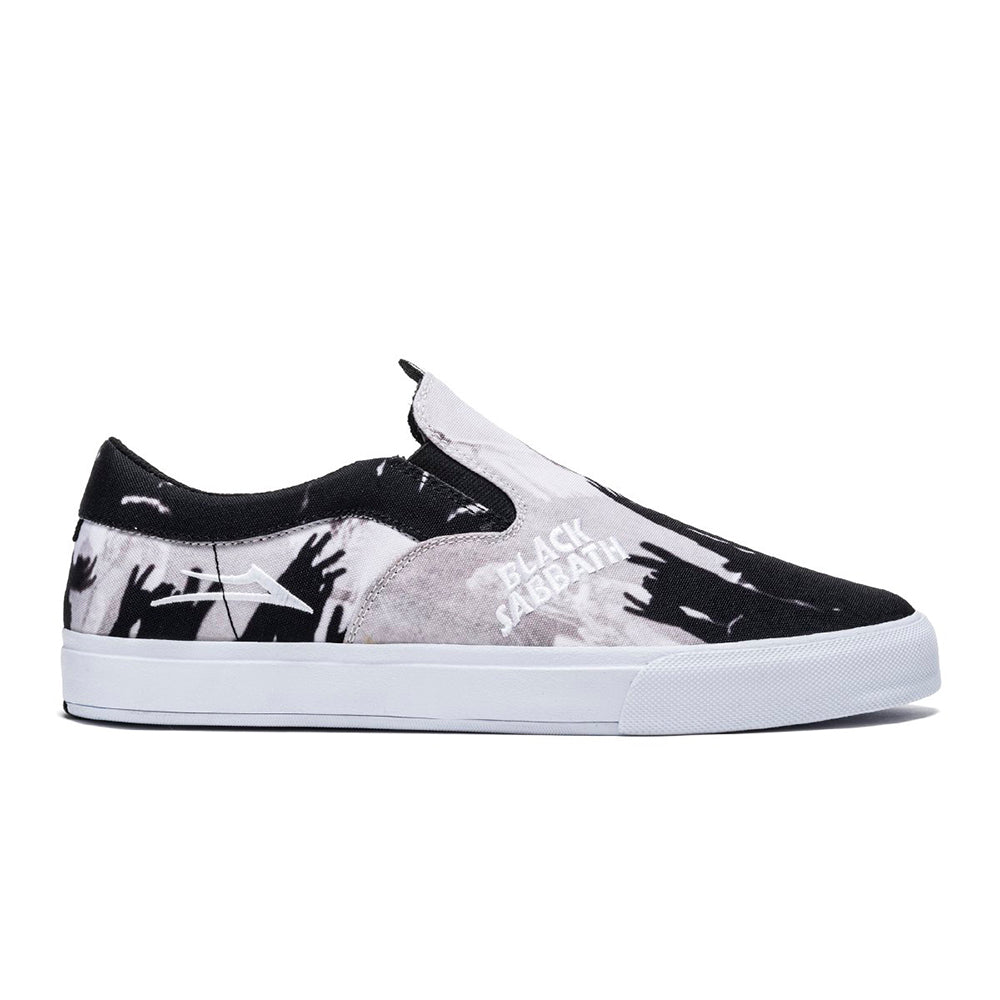 LAKAI x OWEN VLK Black Sabbath BLACK/WHITE CANVAS SHOES **LIMITED EDITION**