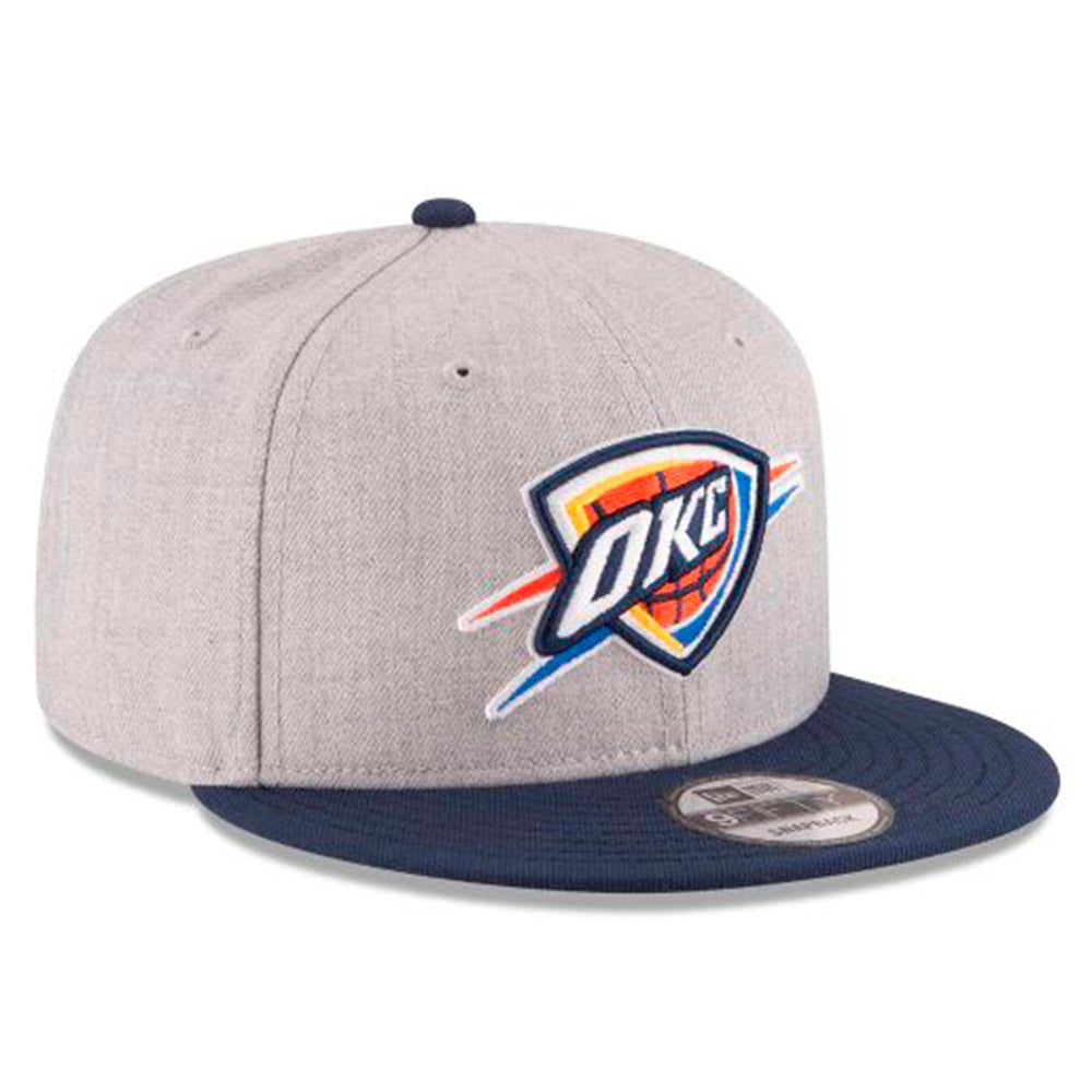 OKLAHOMA CITY THUNDER 9FIFTY NEW ERA 2TONE GREY AND NAVY SNAPBACK HAT