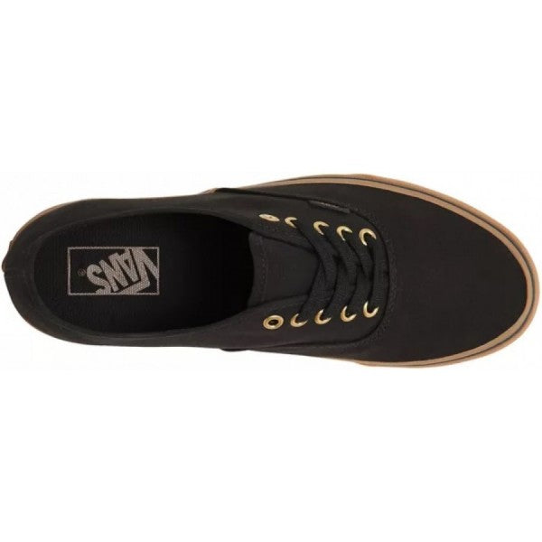 VANS AUTHENTIC GUM BLACK/RUBBER SHOE