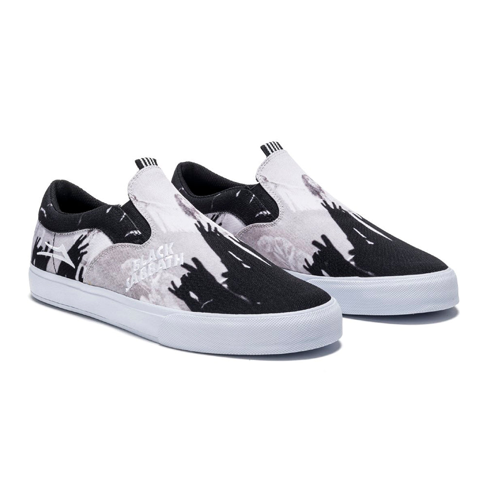 LAKAI x OWEN VLK Black Sabbath BLACK/WHITE CANVAS SHOES **LIMITED EDITION**