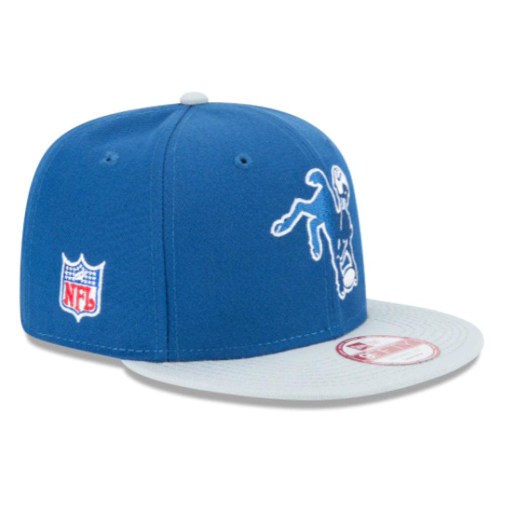 INDIANAPOLIS COLTS 9FIFTY NEW ERA RETRO 2TONE BLUE AND GREY SNAPBACK HAT