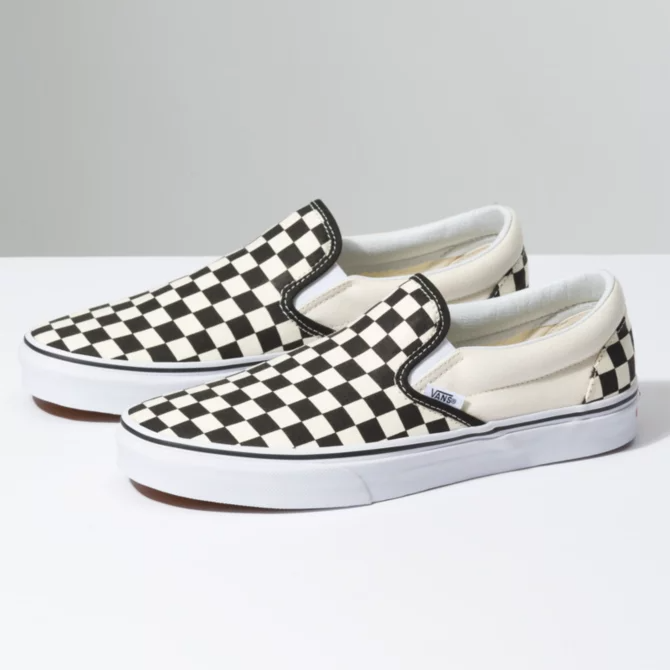 VANS CLASSIC SLIP-ON BLACK&WHITE CHECKERBOARD SHOE