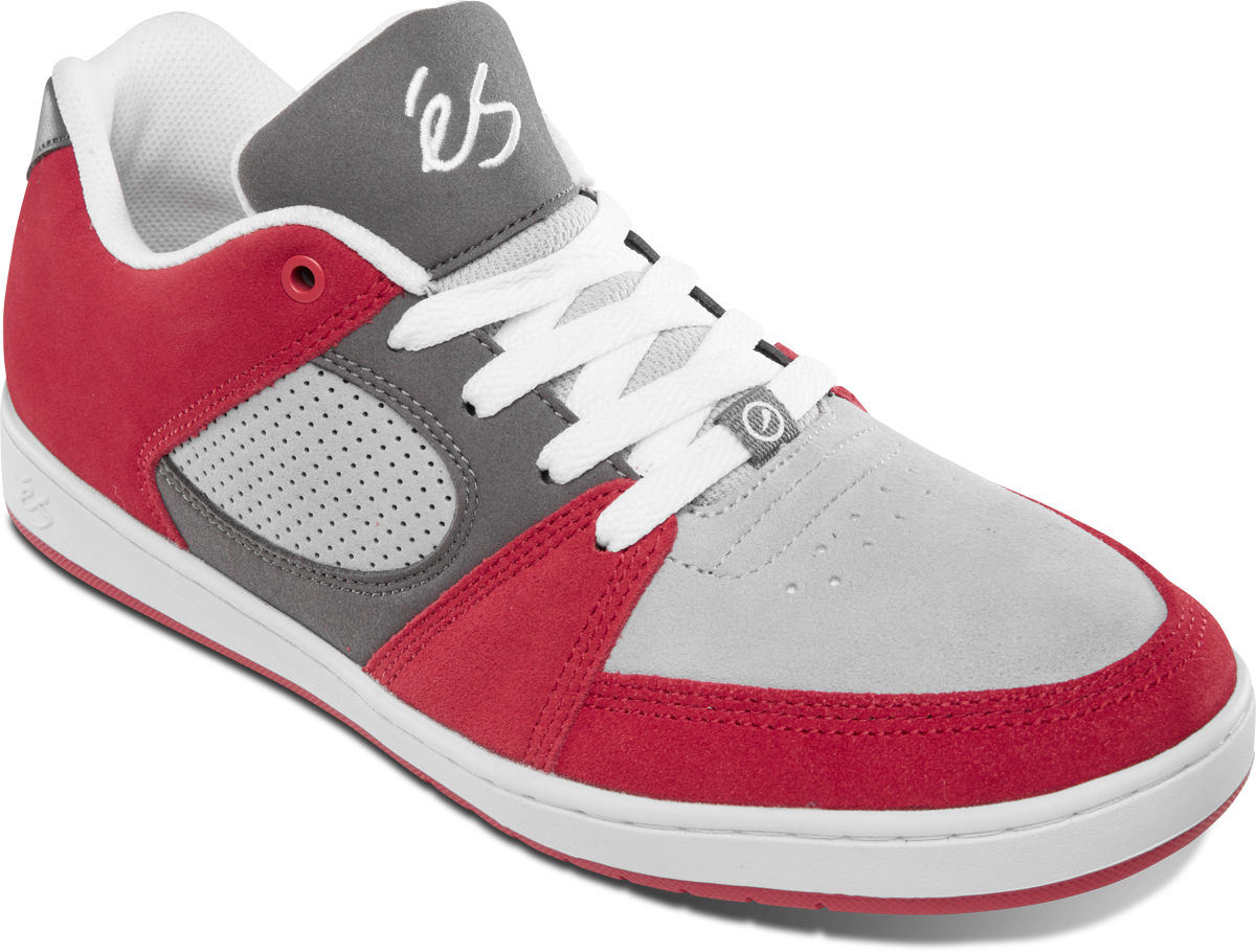 ES ACCEL SLIM GREY AND RED SHOE