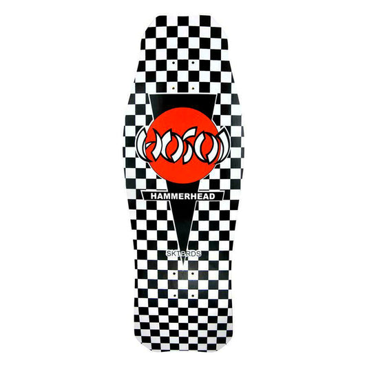 HOSOI HAMMERHEAD BLACK CHECKERED DECK - 10.5"