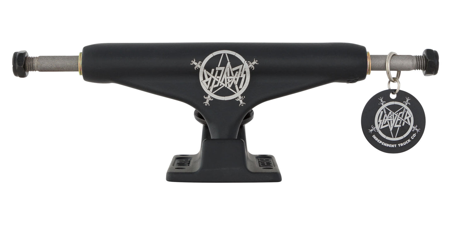 INDEPENDENT x SLAYER STAGE 11 FORGED HOLLOW MATTE BLACK TRUCKS