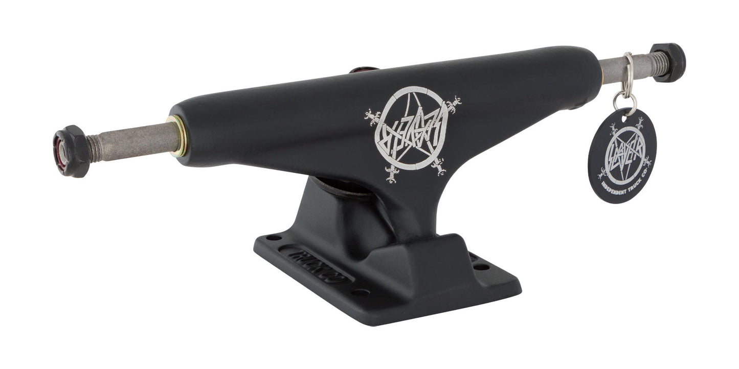 INDEPENDENT x SLAYER STAGE 11 FORGED HOLLOW MATTE BLACK TRUCKS