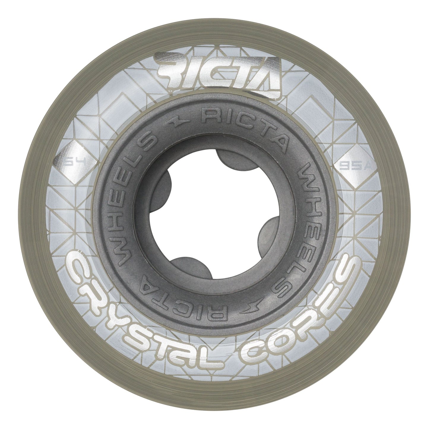 RICTA 54MM CRYSTAL CORES CLEAR 95A WHEELS - GREY