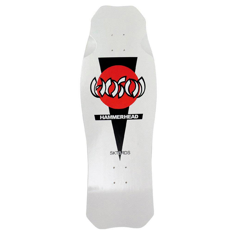 HOSOI OG HAMMERHEAD WHITE DECK – 10.5" x 31"