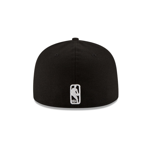 LOS ANGELES LAKERS 59FIFTY NEW ERA BLACK WITH WHITE FITTED HAT