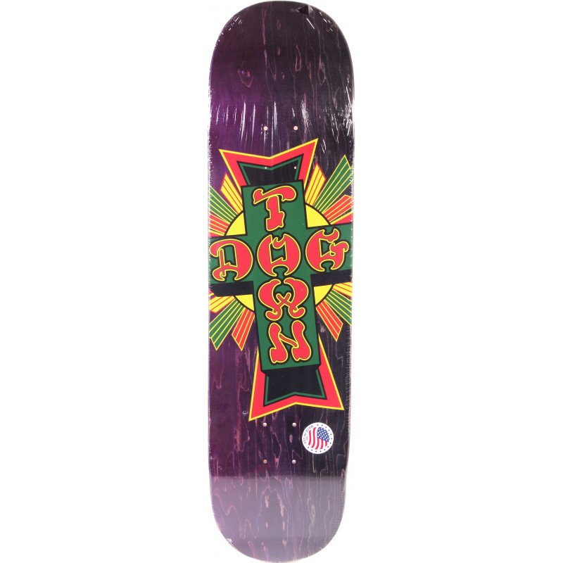 Dogtown Street Cross Logo Deck 8.0 Purple Stain