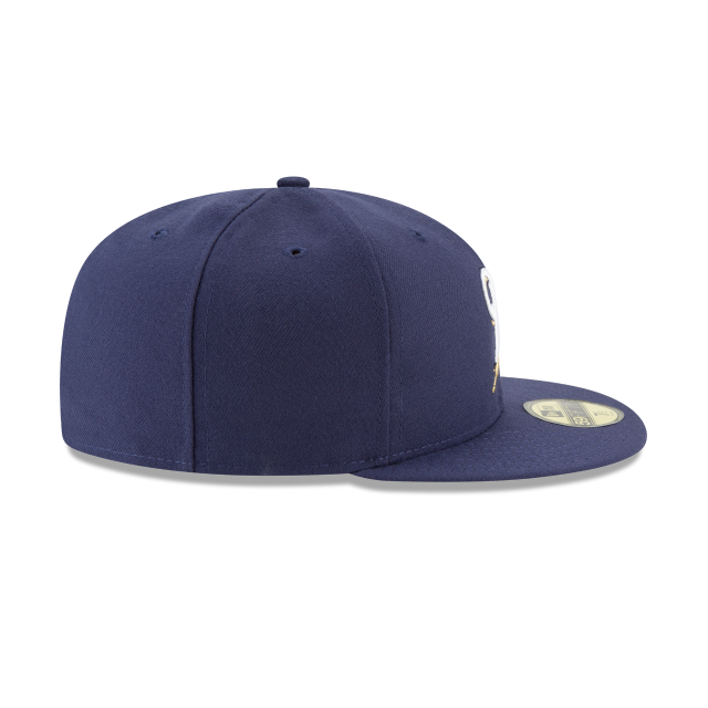 MILWAUKEE BREWERS 59FIFTY NEW ERA NAVY GM 2017 FITTED HAT