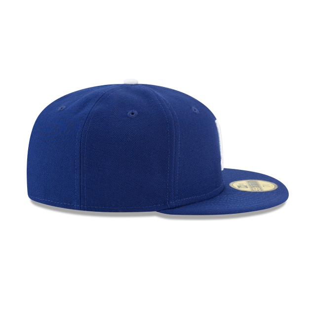 LOS ANGELES DODGERS 59FIFTY NEW ERA BLUE WITH WHITE BUTTON FITTED HAT