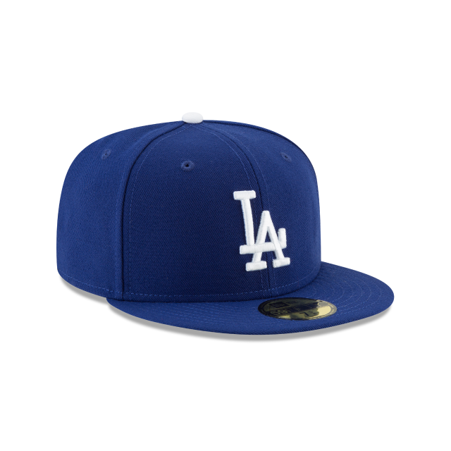 LOS ANGELES DODGERS 59FIFTY NEW ERA BLUE WITH WHITE BUTTON FITTED HAT