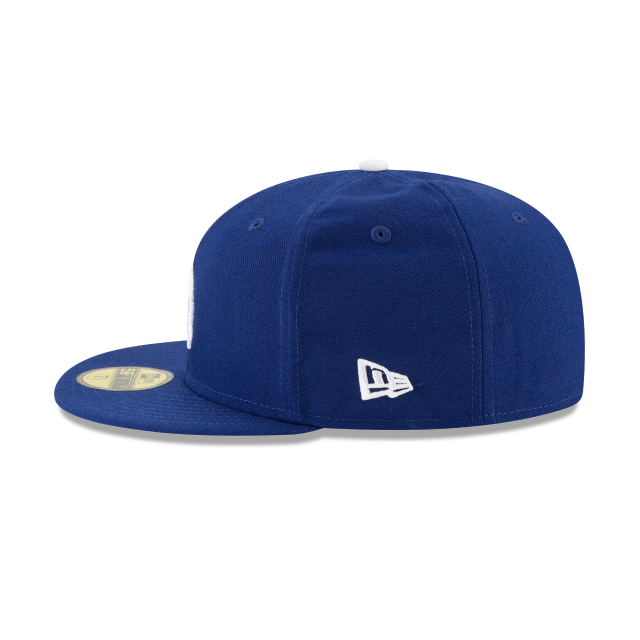 LOS ANGELES DODGERS 59FIFTY NEW ERA BLUE WITH WHITE BUTTON FITTED HAT