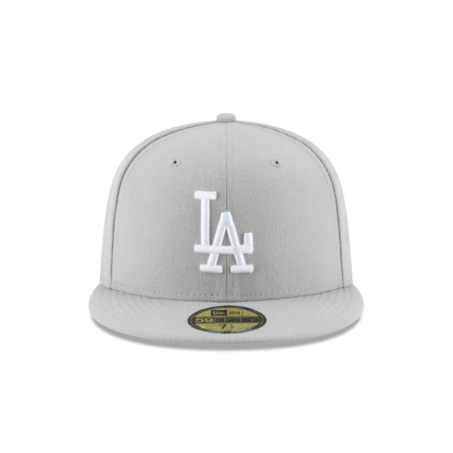 LOS ANGELES DODGERS 59FIFTY NEW ERA GRAY FITTED HAT