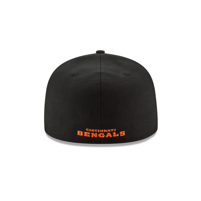 CINCINNATI BENGALS 59FIFTY NEW ERA BLACK FITTED HAT