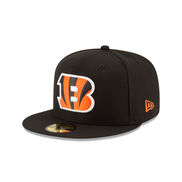 CINCINNATI BENGALS 59FIFTY NEW ERA BLACK FITTED HAT