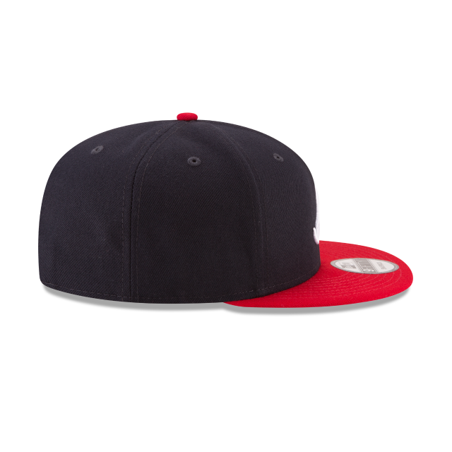 ATLANTA  BRAVES 9FIFTY NEW ERA 2TONE RED AND NAVY SNAPBACK HAT