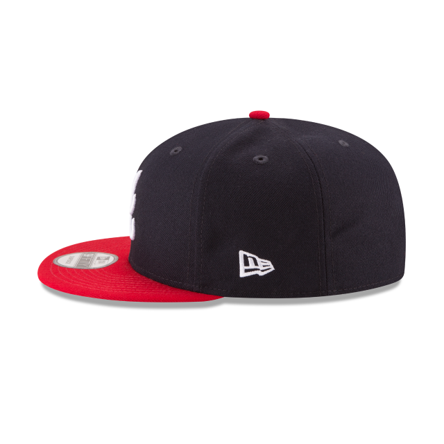 ATLANTA  BRAVES 9FIFTY NEW ERA 2TONE RED AND NAVY SNAPBACK HAT