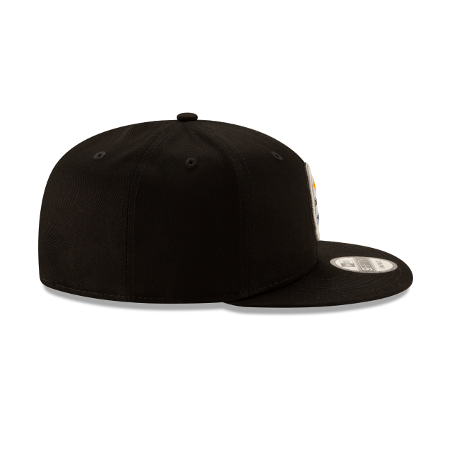 PITTSBURGH STEELERS 9FIFTY NEW ERA BLACK SNAPBACK HAT