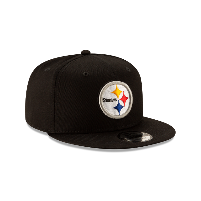 PITTSBURGH STEELERS 9FIFTY NEW ERA BLACK SNAPBACK HAT