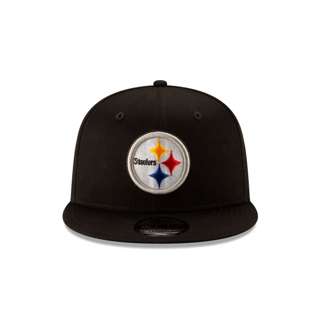 PITTSBURGH STEELERS 9FIFTY NEW ERA BLACK SNAPBACK HAT