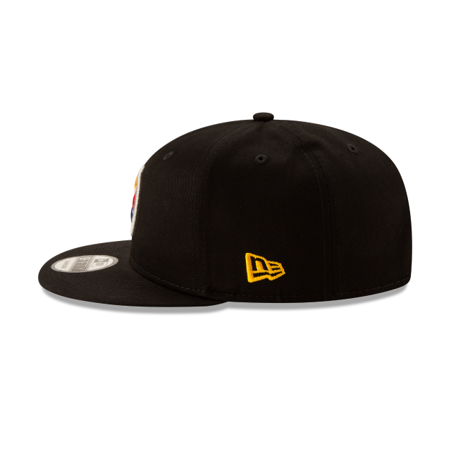 PITTSBURGH STEELERS 9FIFTY NEW ERA BLACK SNAPBACK HAT