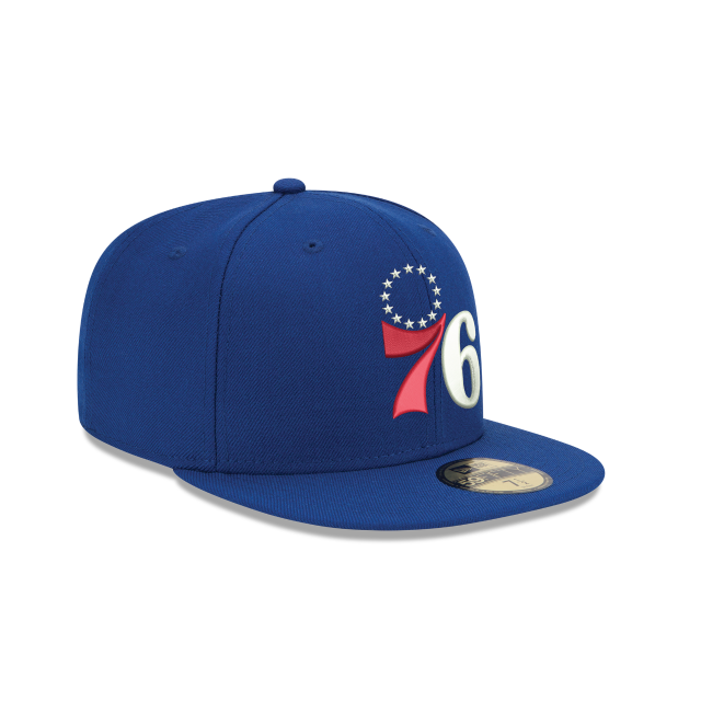 PHILADELPHIA 76ERS 59FIFTY NEW ERA BASIC BLUE FITTED HAT