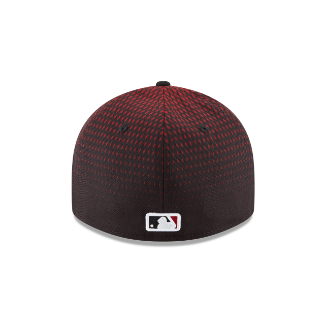 ARIZONA DIAMONDBACKS 59FIFTY NEW ERA LOW PRO RED AND BLACK FITTED HAT