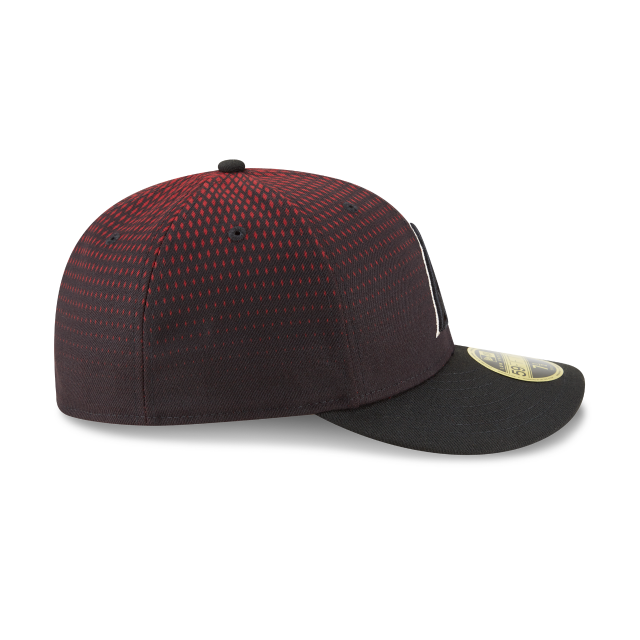 ARIZONA DIAMONDBACKS 59FIFTY NEW ERA LOW PRO RED AND BLACK FITTED HAT