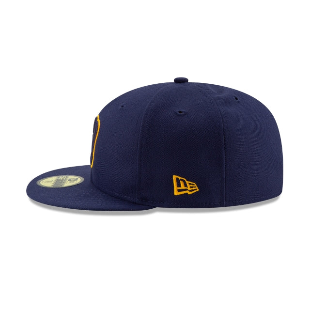 MILWAUKEE BREWERS 59FIFTY NEW ERA NAVY FITTED HAT