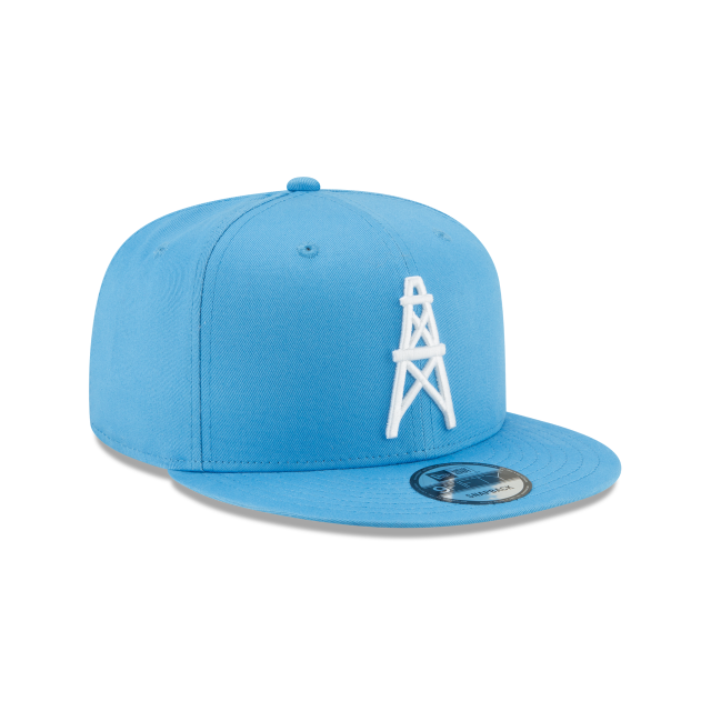 HOUSTON OILERS 9FIFTY NEW ERA LIGHT BLUE SNAPBACK HAT