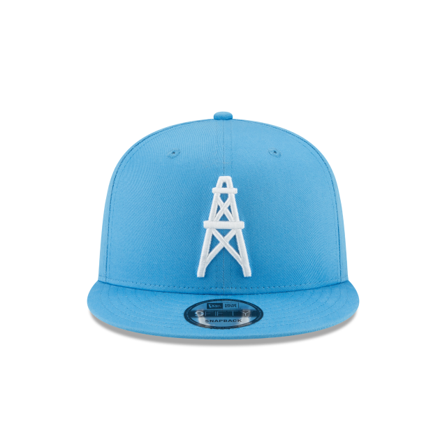 HOUSTON OILERS 9FIFTY NEW ERA LIGHT BLUE SNAPBACK HAT