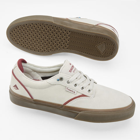 EMERICA DICKSON WHITE/RED/GUM SHOE