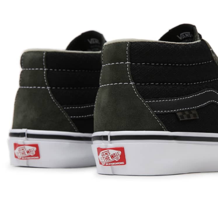 VANS SKATE GROSSO MID FOREST NIGHT GREEN AND BLACK SHOE