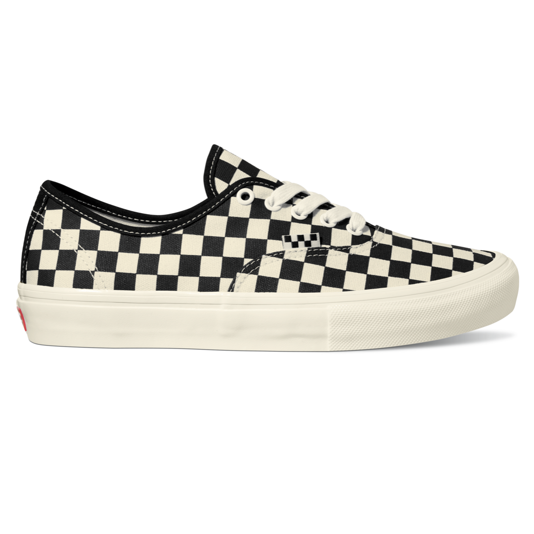 VANS SKATE AUTHENTIC CHECKERBOARD MARSHMALLOW SHOE