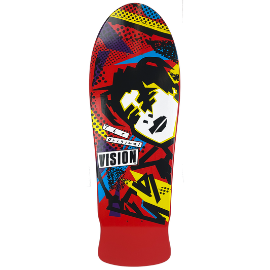 VISION ORIGINAL MARK GONZALES FACES RED DECK - 10.0"x30"