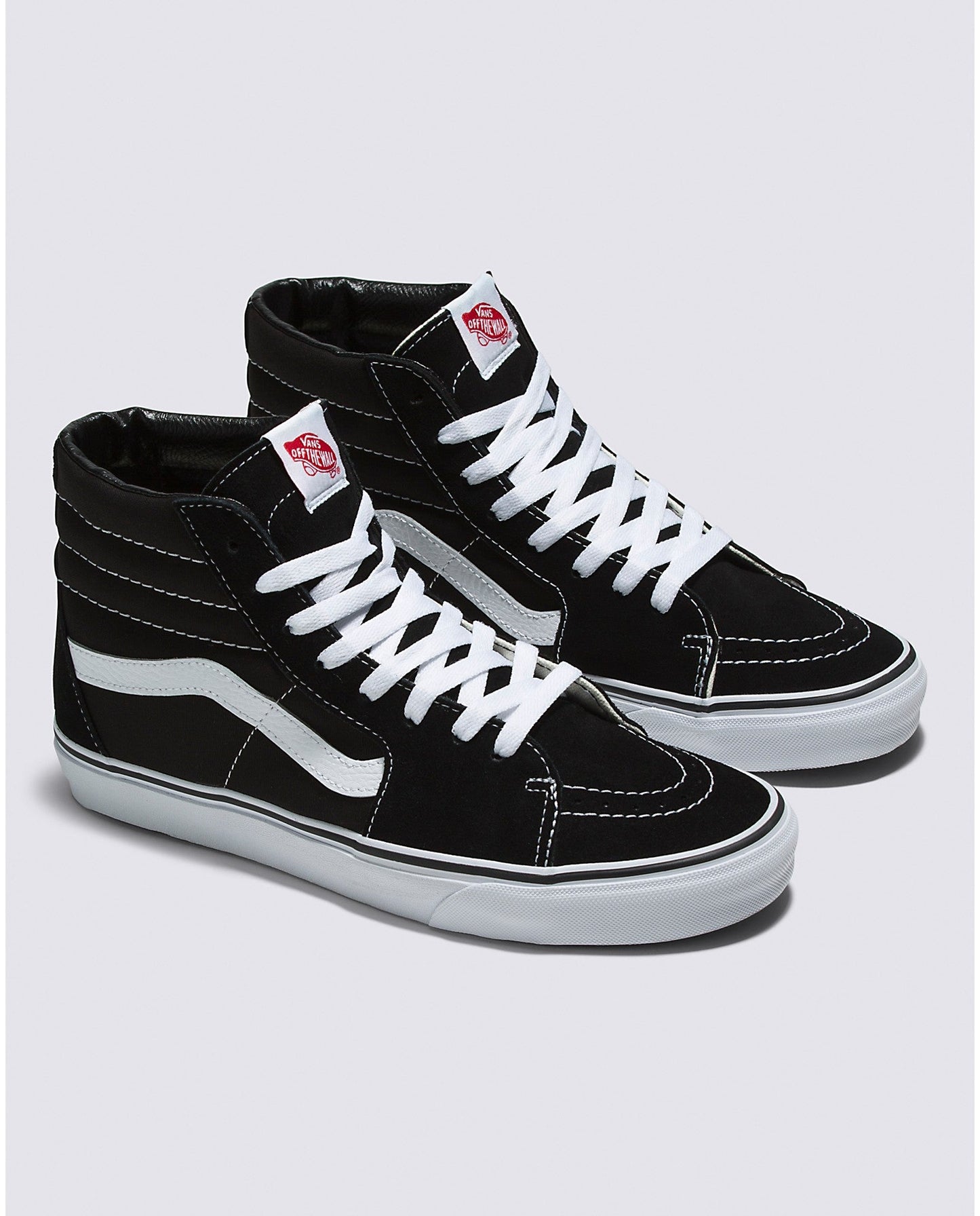 VANS SK8-HI BLACK BLACK WHITE SHOE