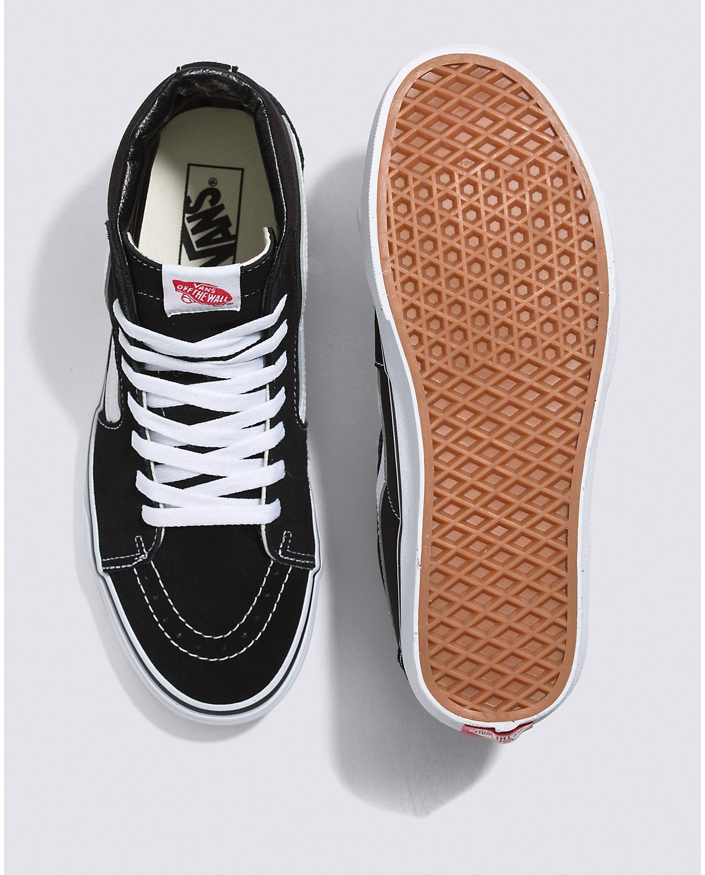 VANS SK8-HI BLACK BLACK WHITE SHOE