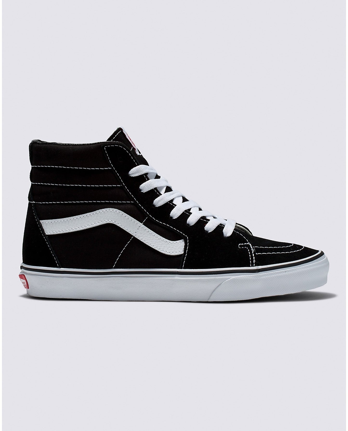 VANS SK8-HI BLACK BLACK WHITE SHOE