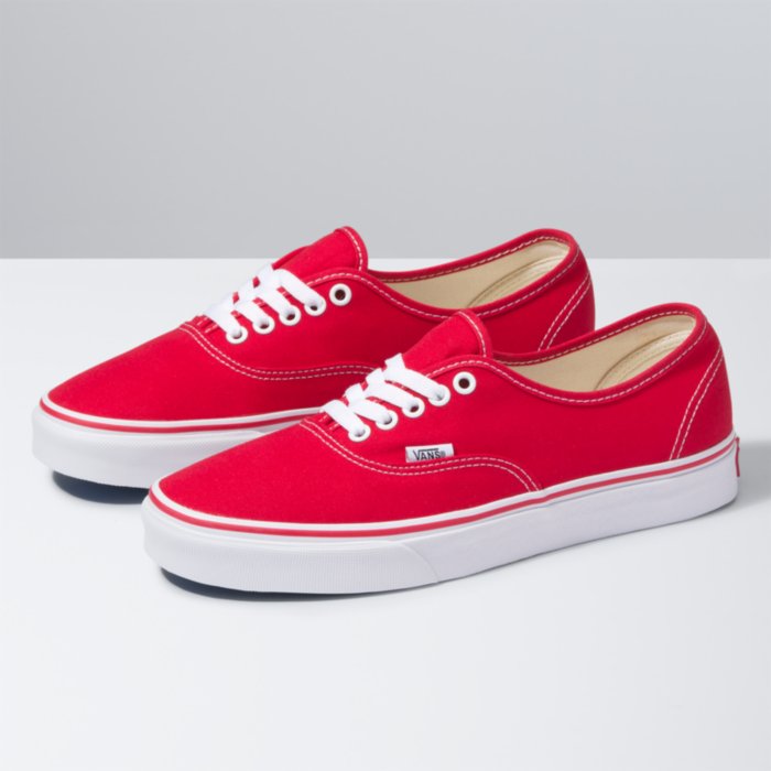 VANS AUTHENTIC RED SHOE