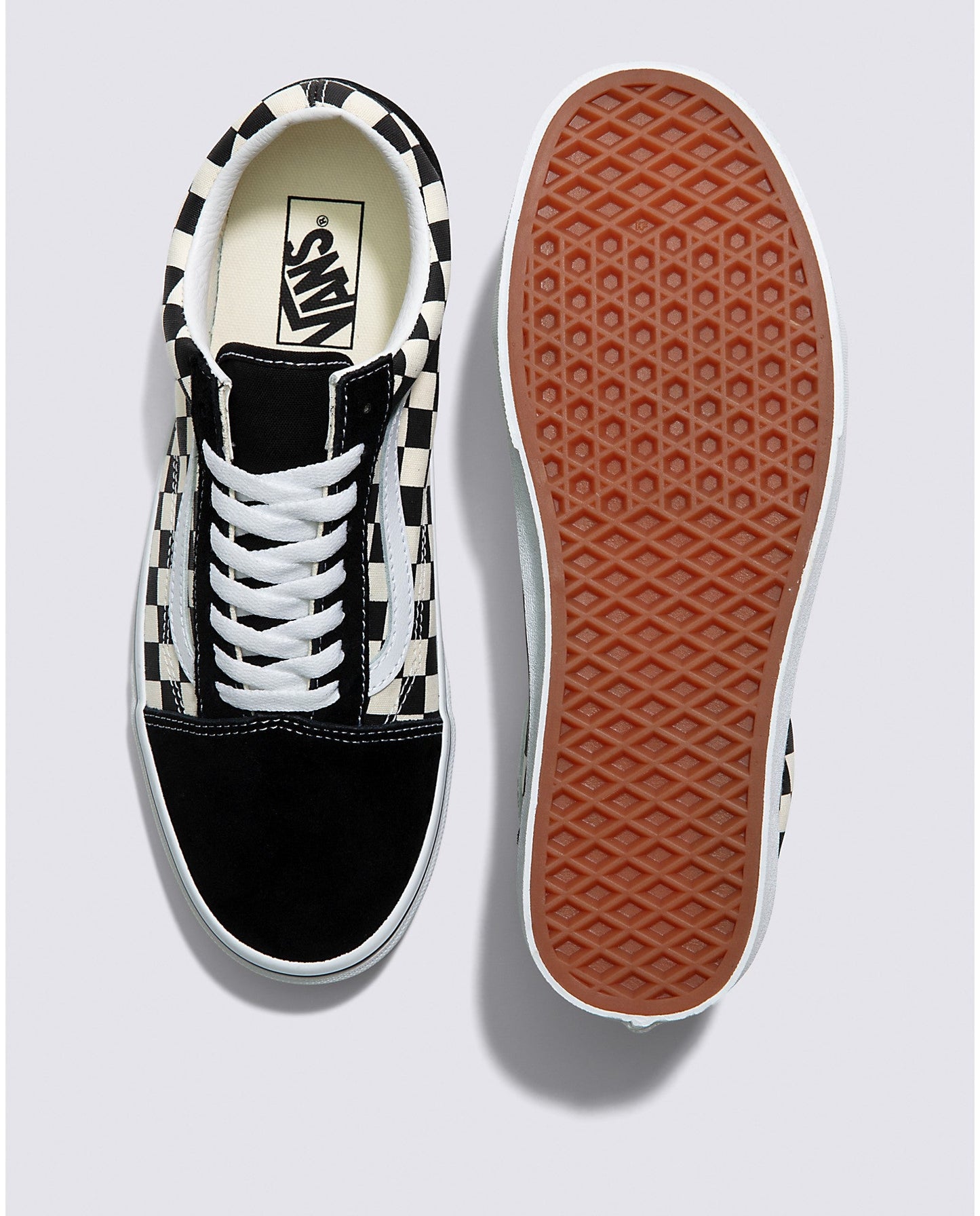 VANS OLD SKOOL PRIMARY CHECKERED BLACK AND WHITE SHOE