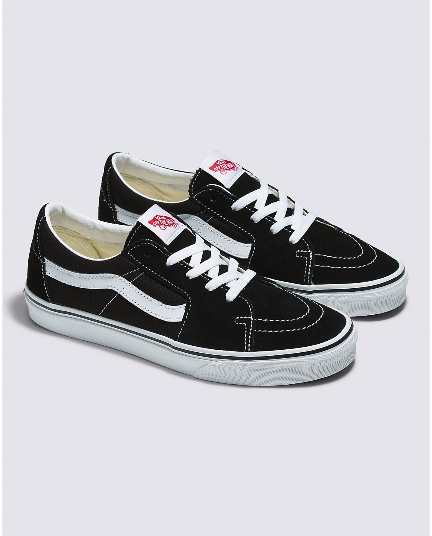 VANS SK8-LOW BLACK AND WHITE SHOE