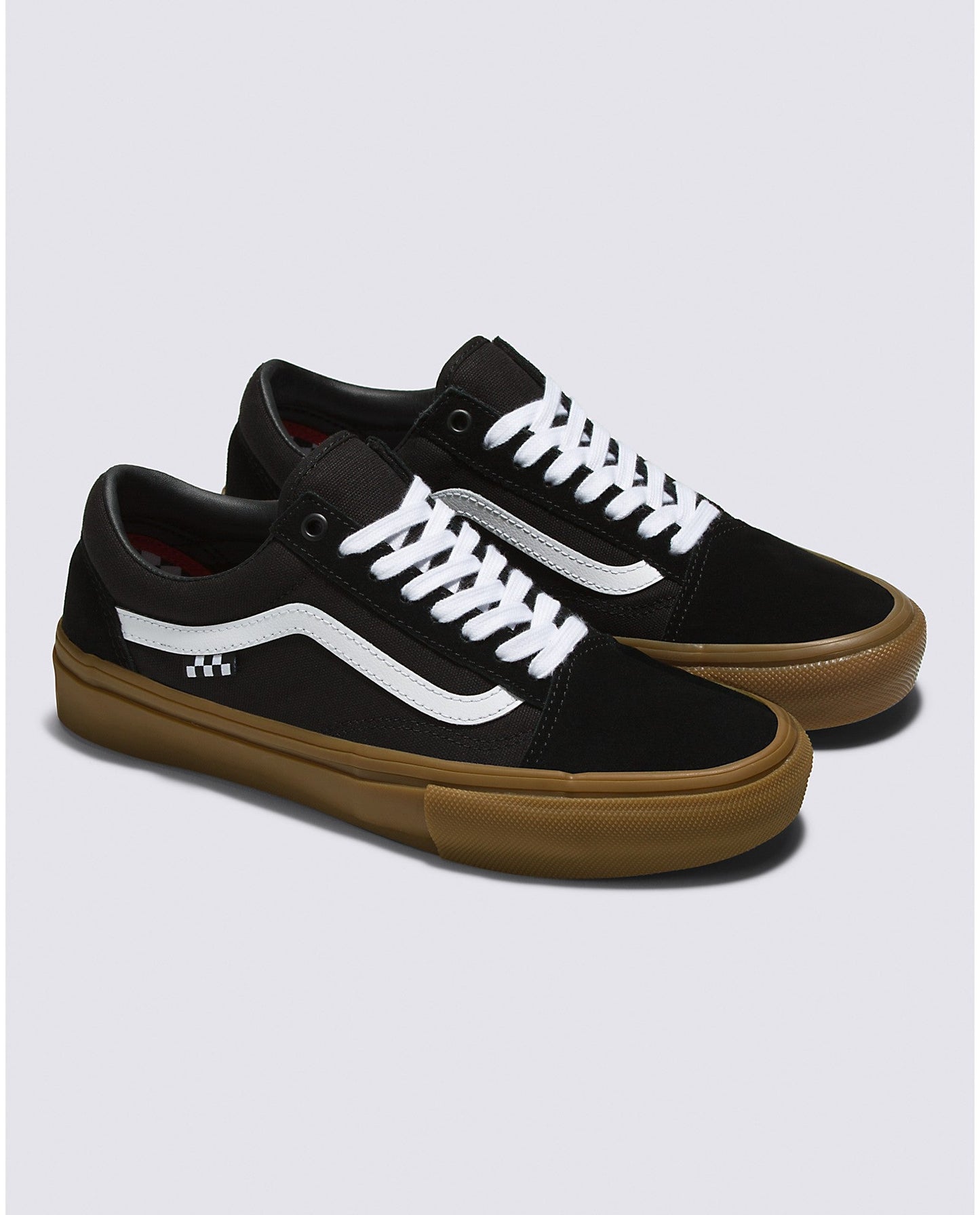 VANS SKATE OLD SKOOL BLACK AND GUM SHOE