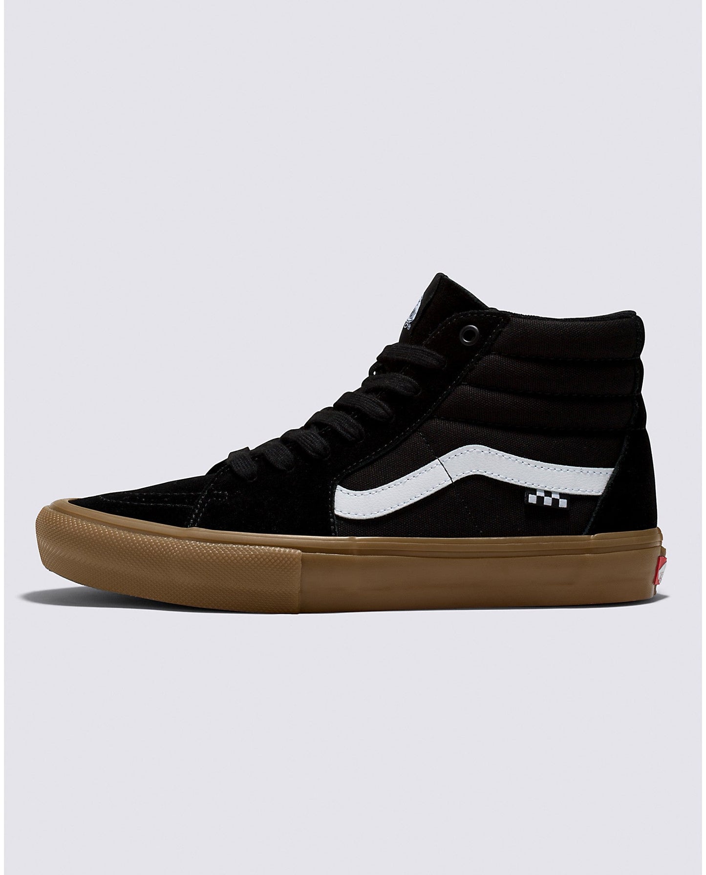 VANS SKATE SK8-HI BLACK AND GUM SHOE